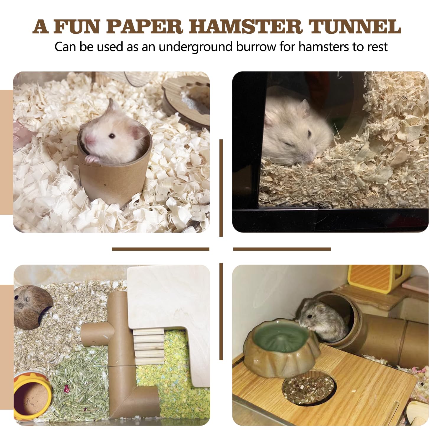 Túneles para hámster, tubos de hámster, túneles componibles para hámster, juguetes de ejercicio para hámster, túnel de animales pequeños para hámsteres, ratones, jerbos, ratones u otros animales