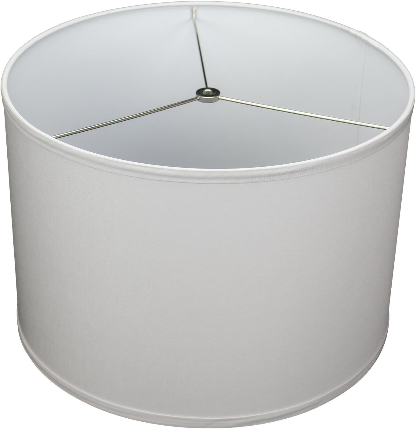 FenchelShades.com 16" Top Diameter x 16" Bottom Diameter 11" Height Cylinder Drum Lampshade USA Made (Shadow)