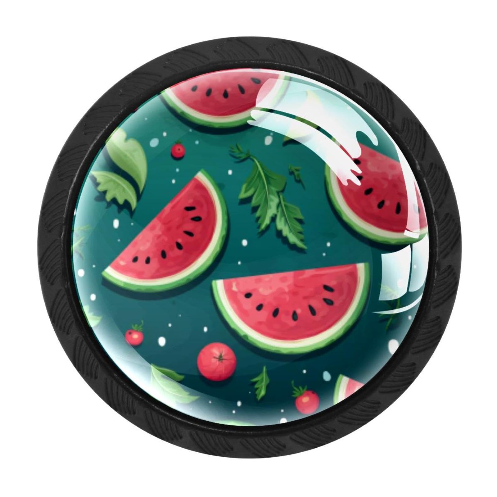 CHENZZZZ 4 Pack Watermelon Kitchen Cabinet Knobs Drawer Knobs Door Dresser Handles for Personalized Gifts Great for Any Occasion