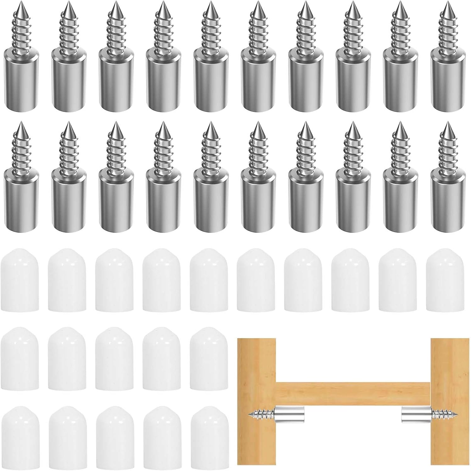 Dokeno Perni Di Supporto Per Mensole 3mm, 20Pcs Pioli Staffa Per - Foto 5