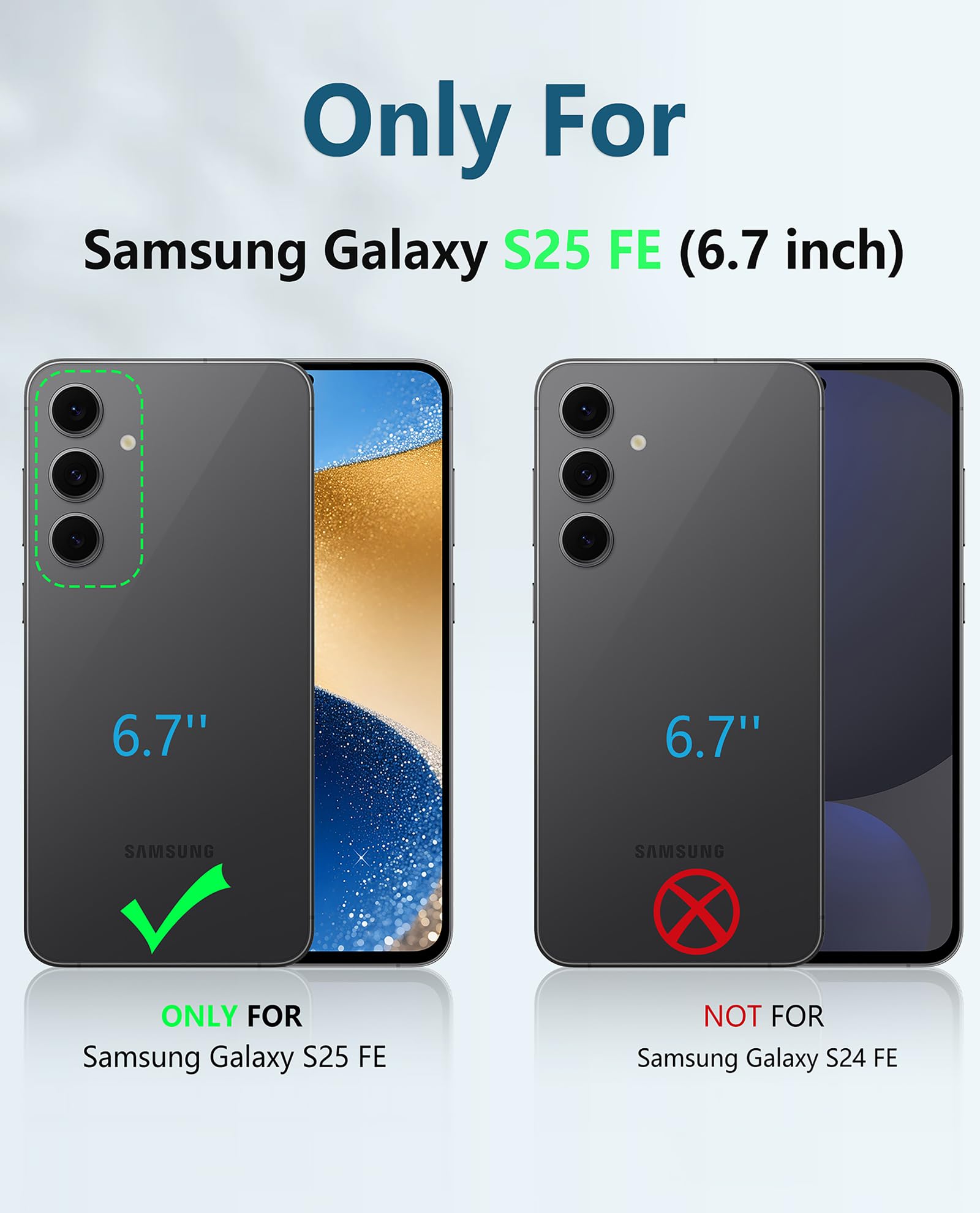 FNTCASE Coque pour Samsung Galaxy S25-FE : coque de téléphone portable robuste de qualité militaire avec béquille et étui | Protection antichoc en TPU mat texturé pour Galaxy S25 FE 6,7" – Rouge