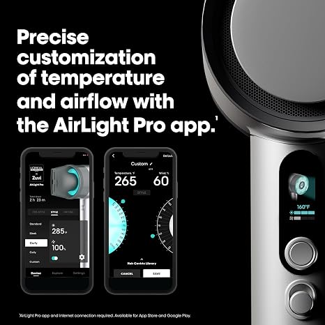 AirLight Pro Hair Dryer - Augmented with Infrared Light, Tested on All Hair Types, Fast Drying Without Damage