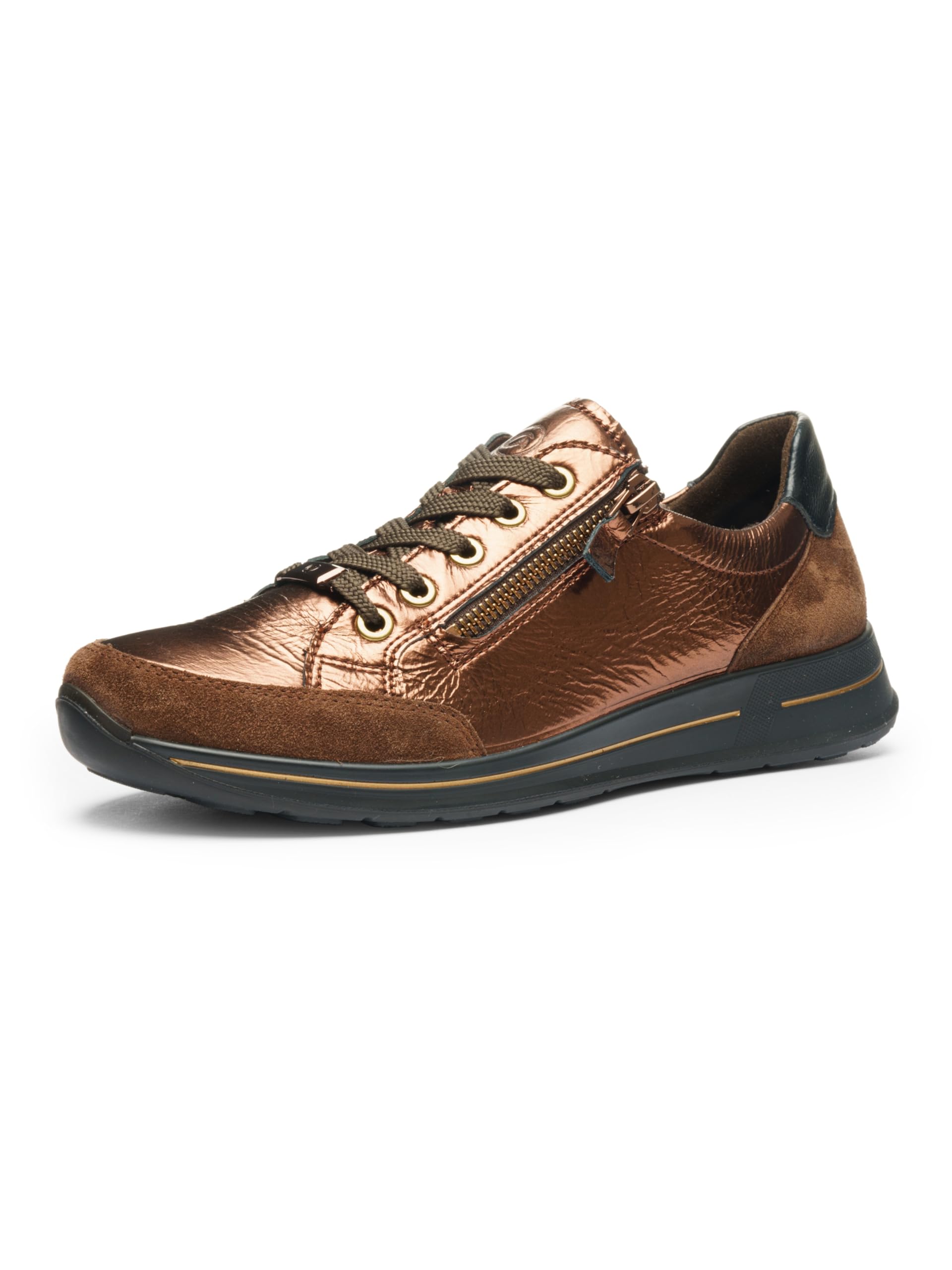 ARA Damen Sneaker Osaka Graphit, schwarz