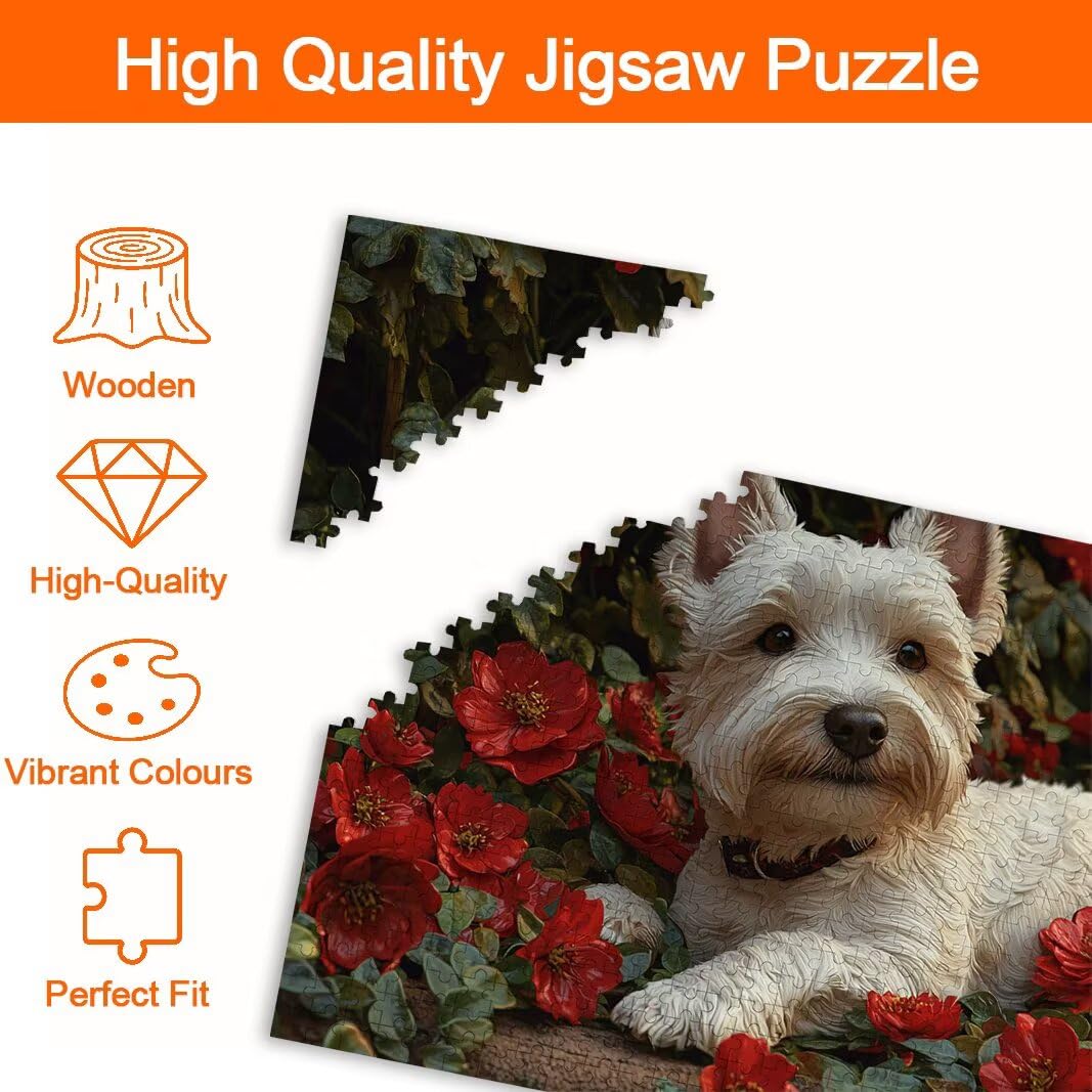 Puzzle 1000 Piezas, Puzzle Perro, Rompecabezas Adultos, Regalo Mujer -8113