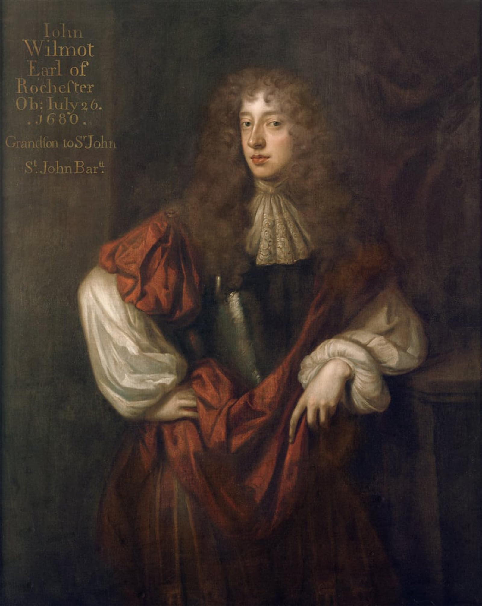 SERENDIPITP Vintage Picture Print on Canvas Wall Art Poster Portrait of Wilmot Earl by Peter Lely Artwork Print Poster for Wall Decor 60x90cm