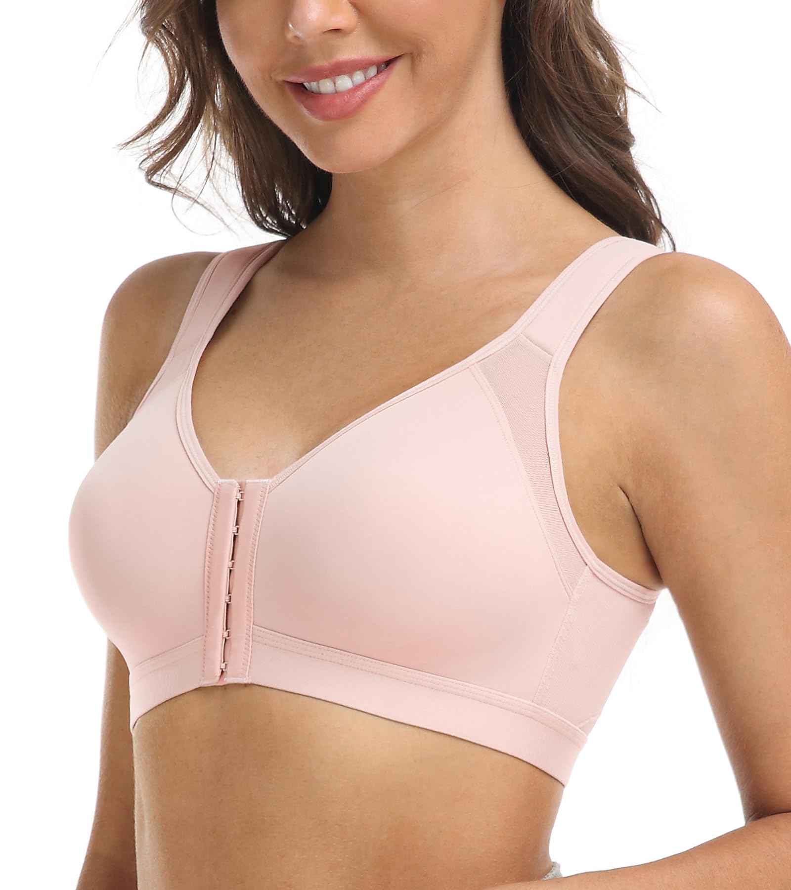 DotVol Donna Reggiseno con Chiusura Anteriore Reggiseno di Sostegno Posteriore per la correzione della Postura Reggiseno a Coppa Intera Senza Ferretto
