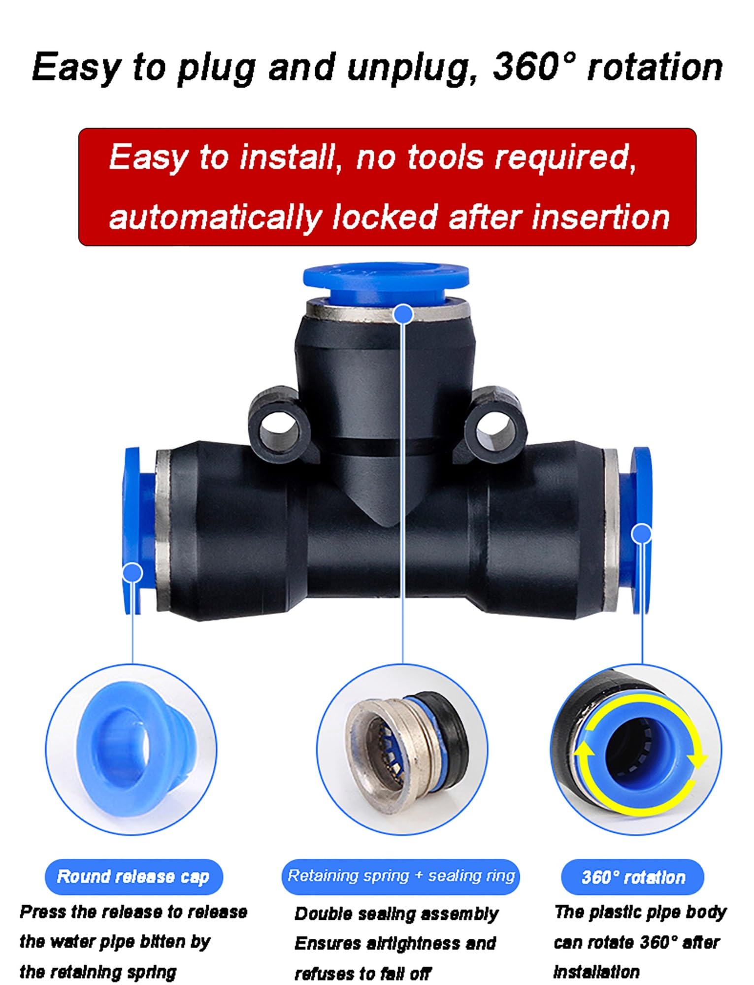 Kit di irrigazione a goccia, irrigazione automatica da giardino pieghevole a 360°, irrigazione a goccia automatica, ugello flessibile regolabile, spruzzatore in rame for prato, serra, giardino(10meter