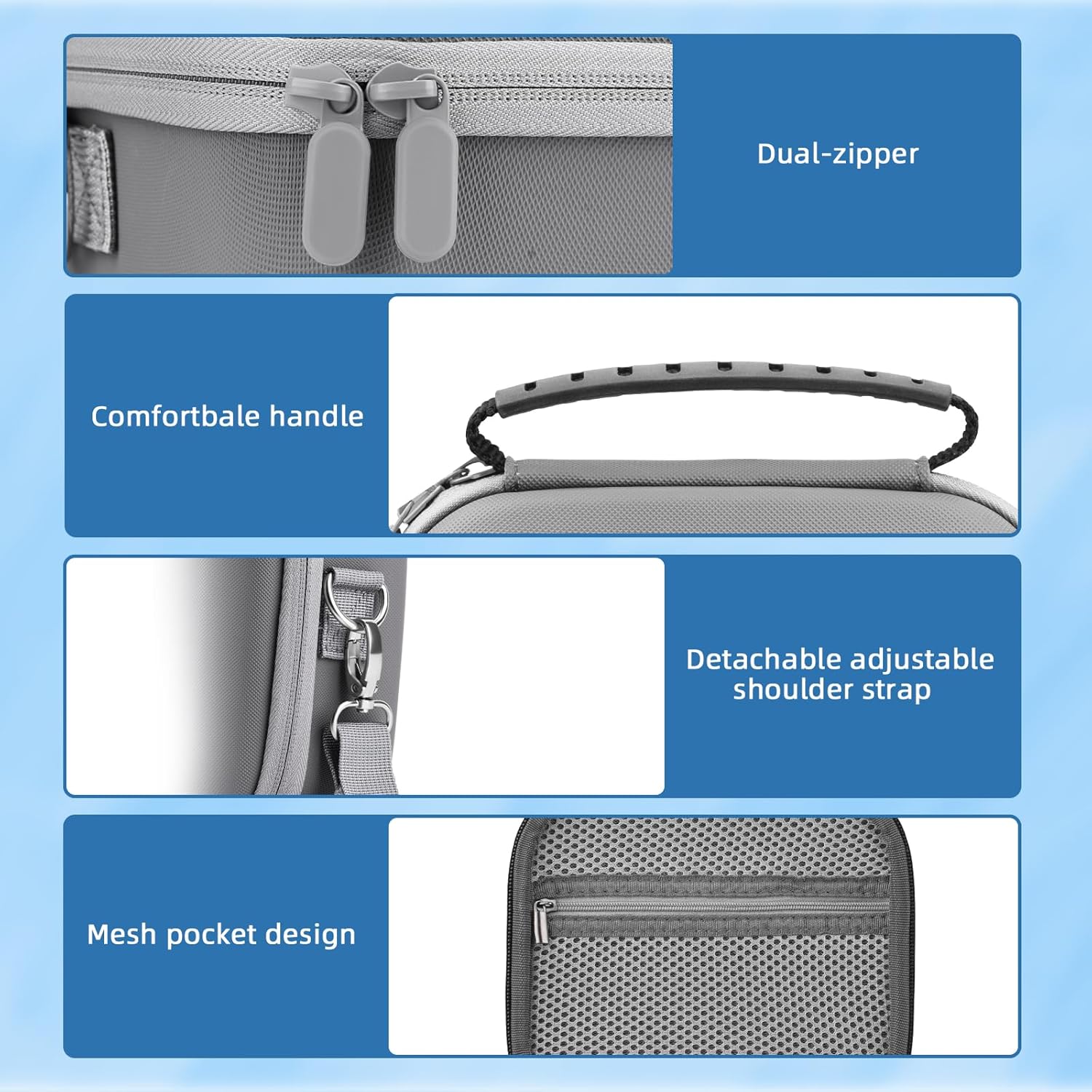 Neo Carrying Case, Small Shoulder Bag for DJI Neo Drone, Portable PU Box for DJI Neo Drone and Batteries Orange Accessories(Not for Neo 2) - Image 3