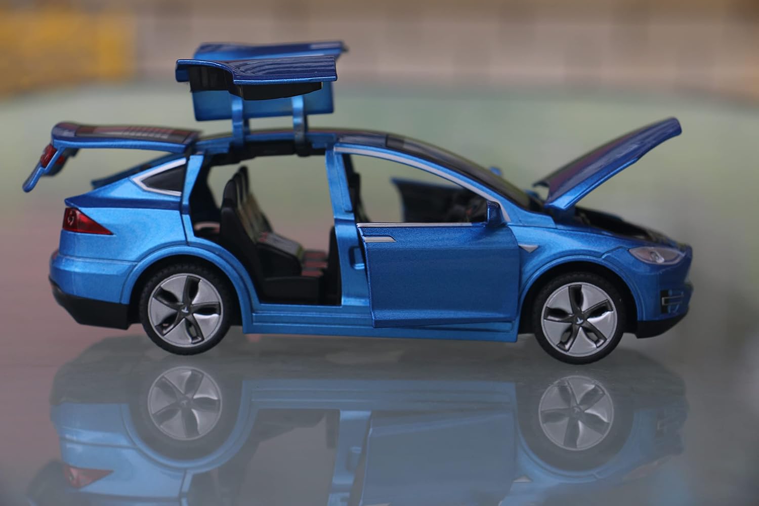 1:32 Scale Car Model X Alloy Diecast Pull Back Electronic Toys with Lights and Sound, Mini Vehicles Toys for Kids Gift
