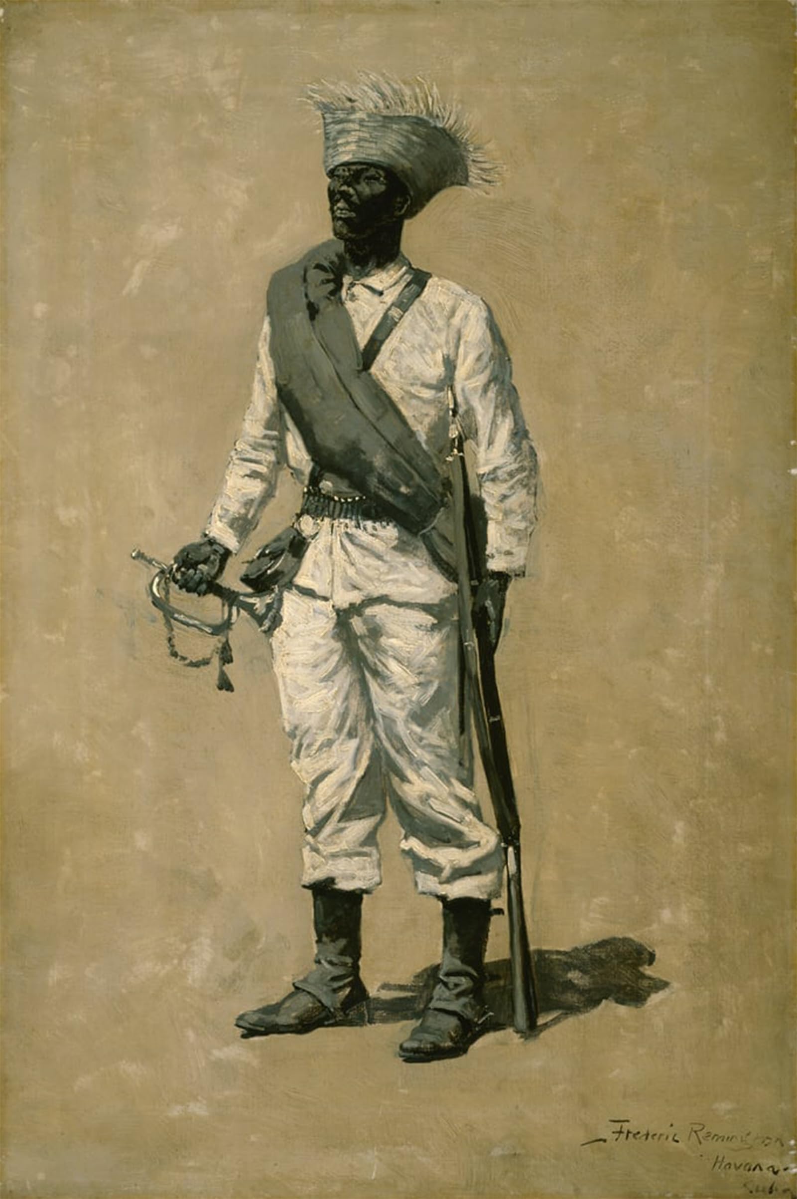 ARTXLXXBN Famous Painting Canvas Artwork Graffiti Print One of Gomez Men by Frederic Remington Portrait Canvas Image for Home Decor 60x90cm