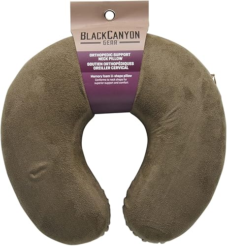 Miniatura 2 de RoadPro BlackCanyon Gear RP2805 - Almohada de cuello de espuma viscoelástica de gamuza, varios colores