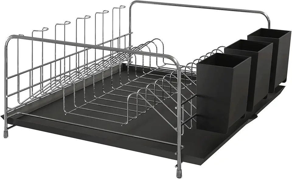 Escorredor de Louças Bali c/Bandeja e Porta Talheres, Stolf