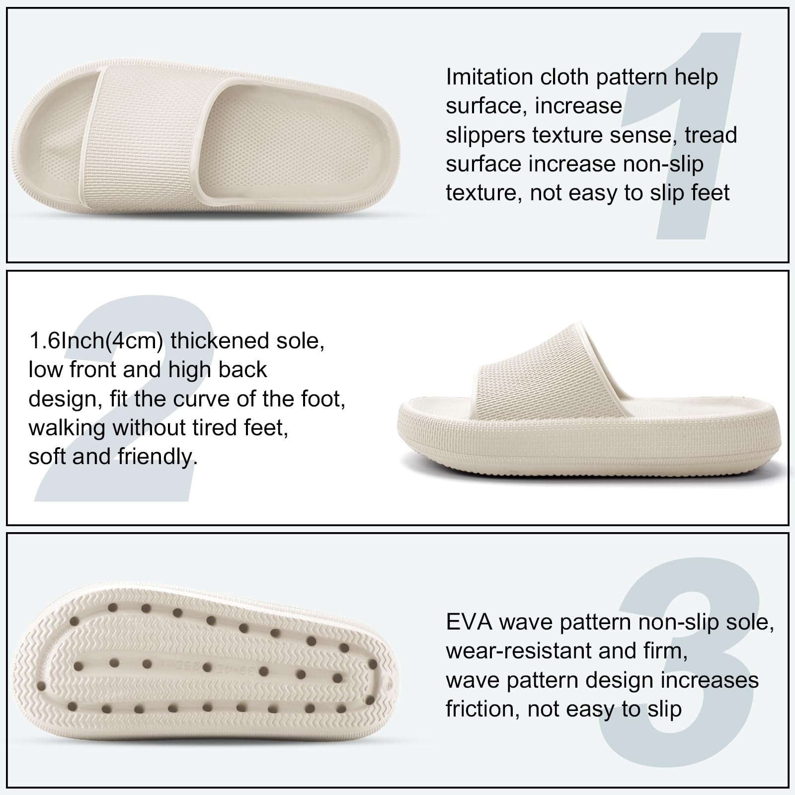 HEOAARG Ciabatte Donna Uomo Leggero Ciabatte Casa Ciabatte Piscina Slider Ciabatte Nuvole Casa Pantofole Ciabatte da Mare Doccia Spiaggia Bagno Giardino