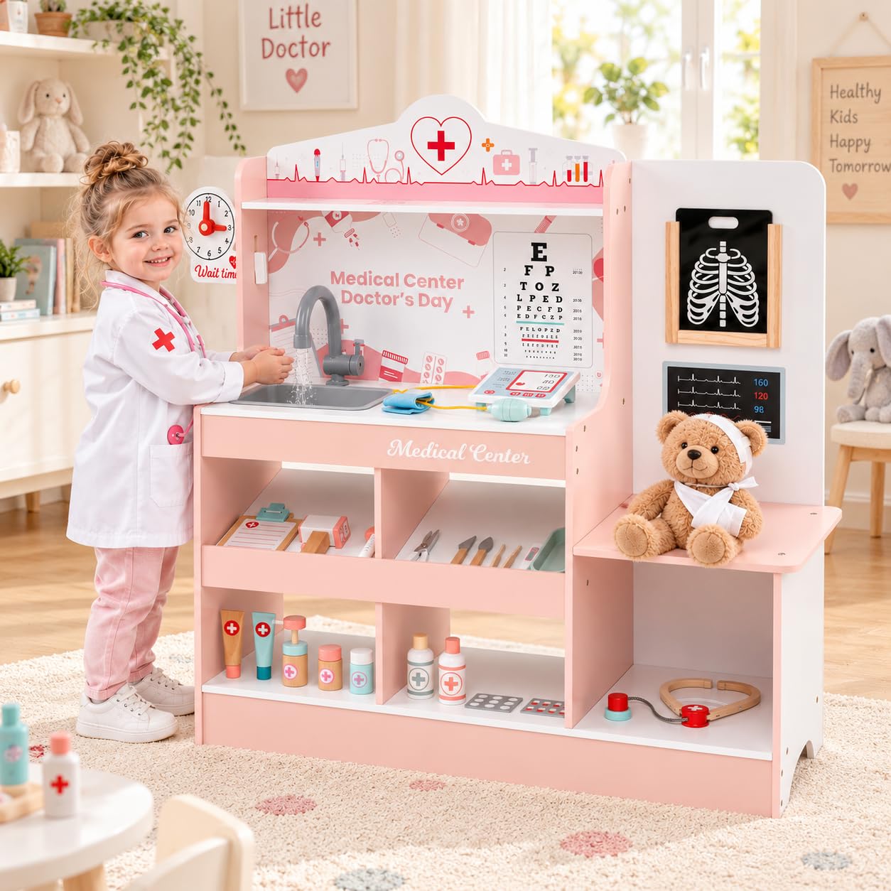 人形 1/3 sadol [Girls day-check]SD Pink set Amazon.com: HONEY JOY Kids Wooden Doctor Play Set, 2 In 1 Checkup