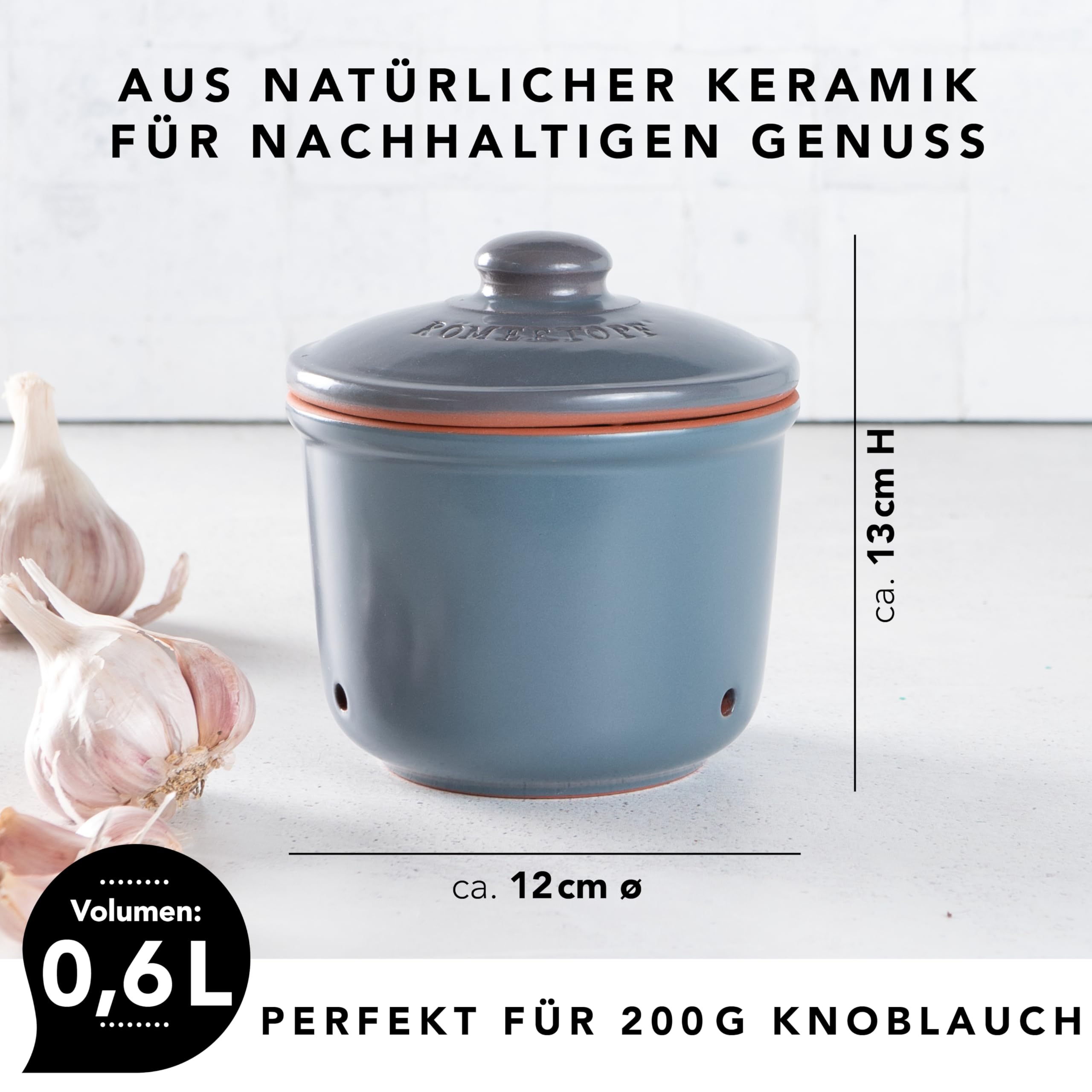 Romertopf knoflookpot 200gr. - Ukkie Shop Home, Gift & Kids