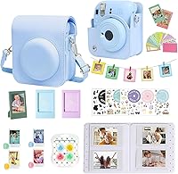 Vista 10 de WOGOZAN Kit de accesorios para funda Fujifilm Instax Mini 12 para cámara instantánea + álbum para mini película de 3 pulgadas + filtros de color +