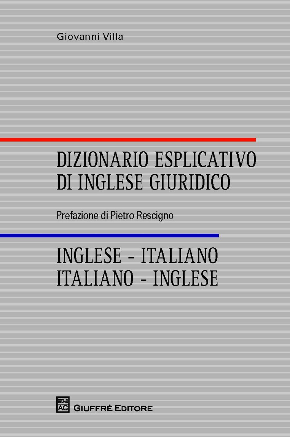 Dizionario Esplicativo Di Inglese Giuridico