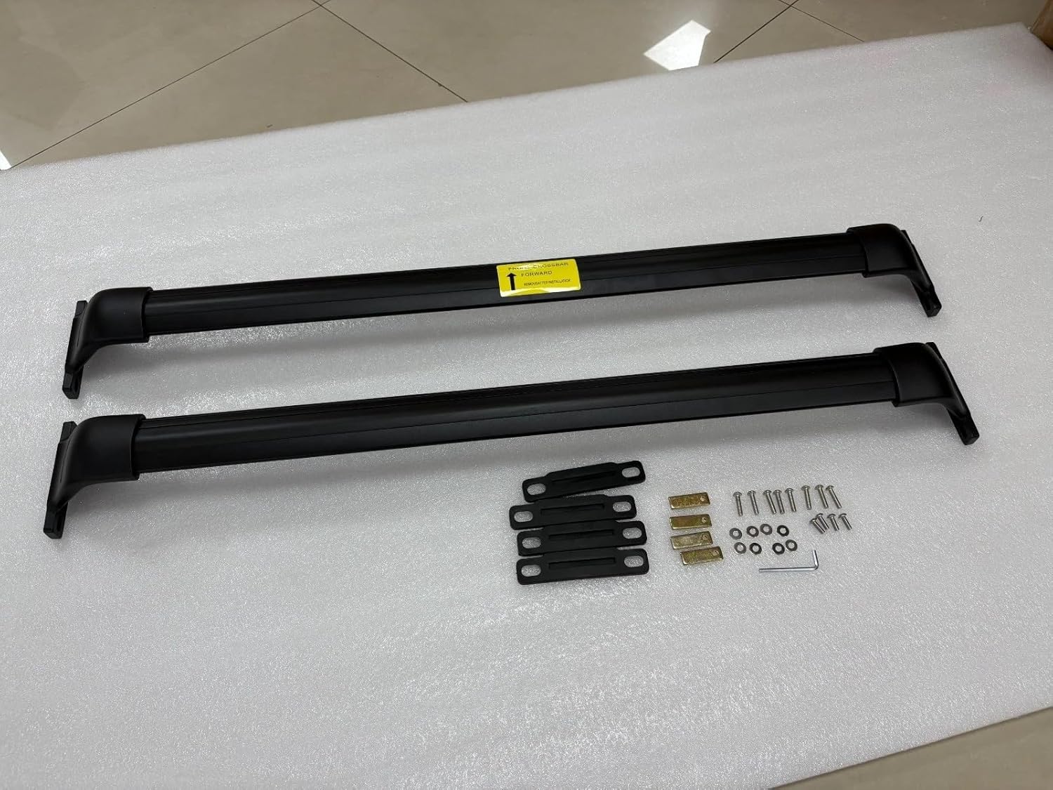 FTAPACCE 2PCS Aluminum Lockable Crossbar Cross Bars Fits for GMC Acadia AT4 Elevation Denali 2024 2025 2026 Luggage Carrier Roof Rail Rack (Black)