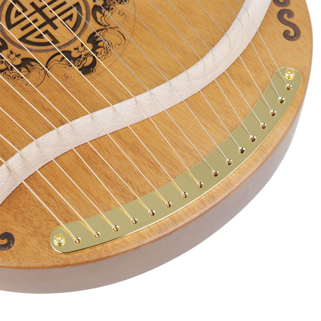 Harfe Mit Mischpult Lyre Harp 16 Metallsaiten Geeignet Für Erwachsene Und Kinder Professionelles Streichinstrument Lye Harp