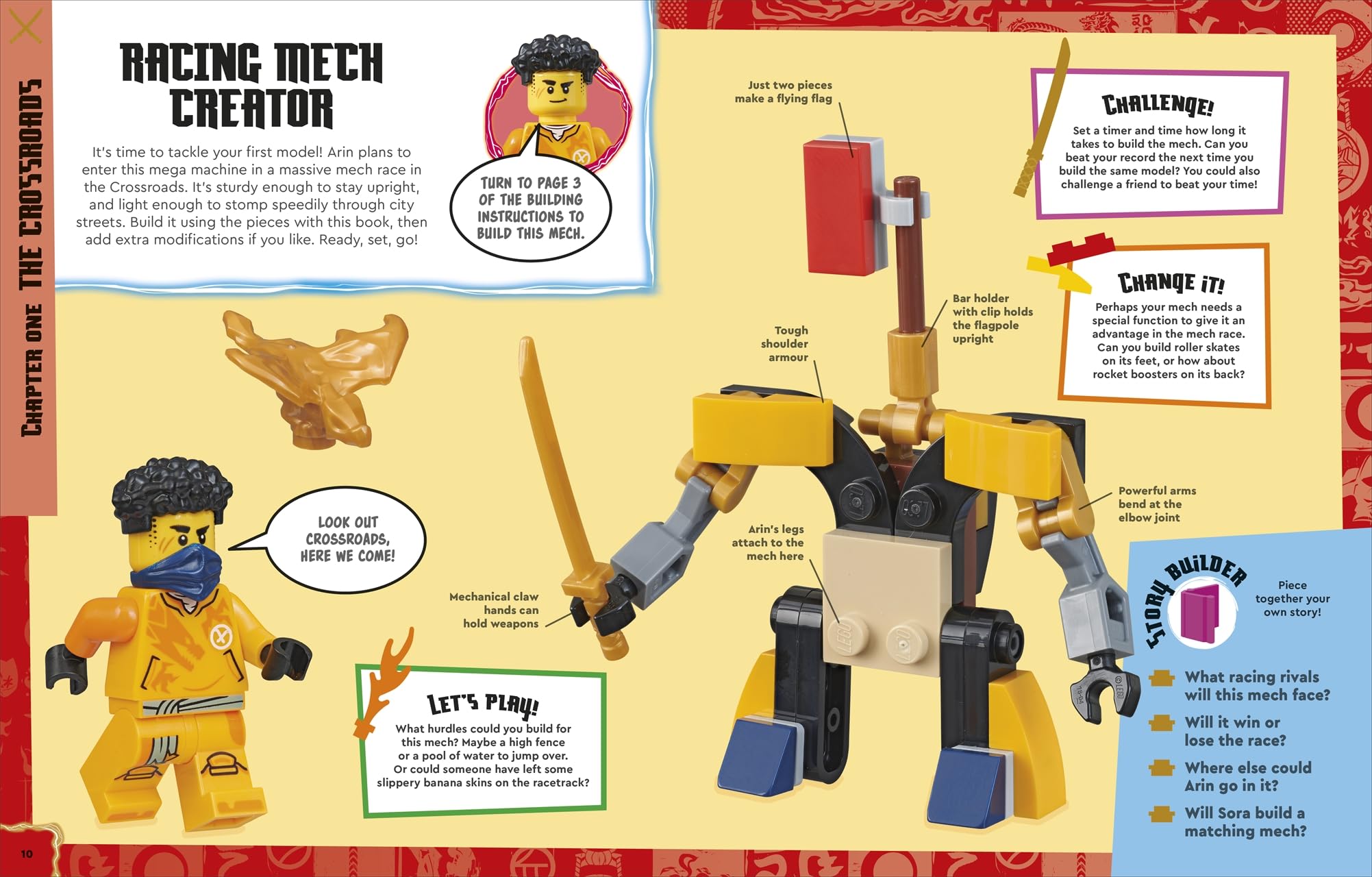 LEGO® NINJAGO® Aufstieg der Drachen World Builder: Bau dir deine eigene Welt. Abenteuer-Box mit 135 LEGO Elementen, 4-in-1-Modell und über 150 Bauideen