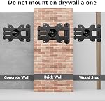 WALI TV Mont mural pour la plupart des téléviseurs de 13-32 pouces & Moniteurs, pivoter le Tilt en mouvement complet TV Mont avec articulation 15" Arme d'extension jusqu'à 33lbs, Max VESA 100x100mm (1330LM), noir
