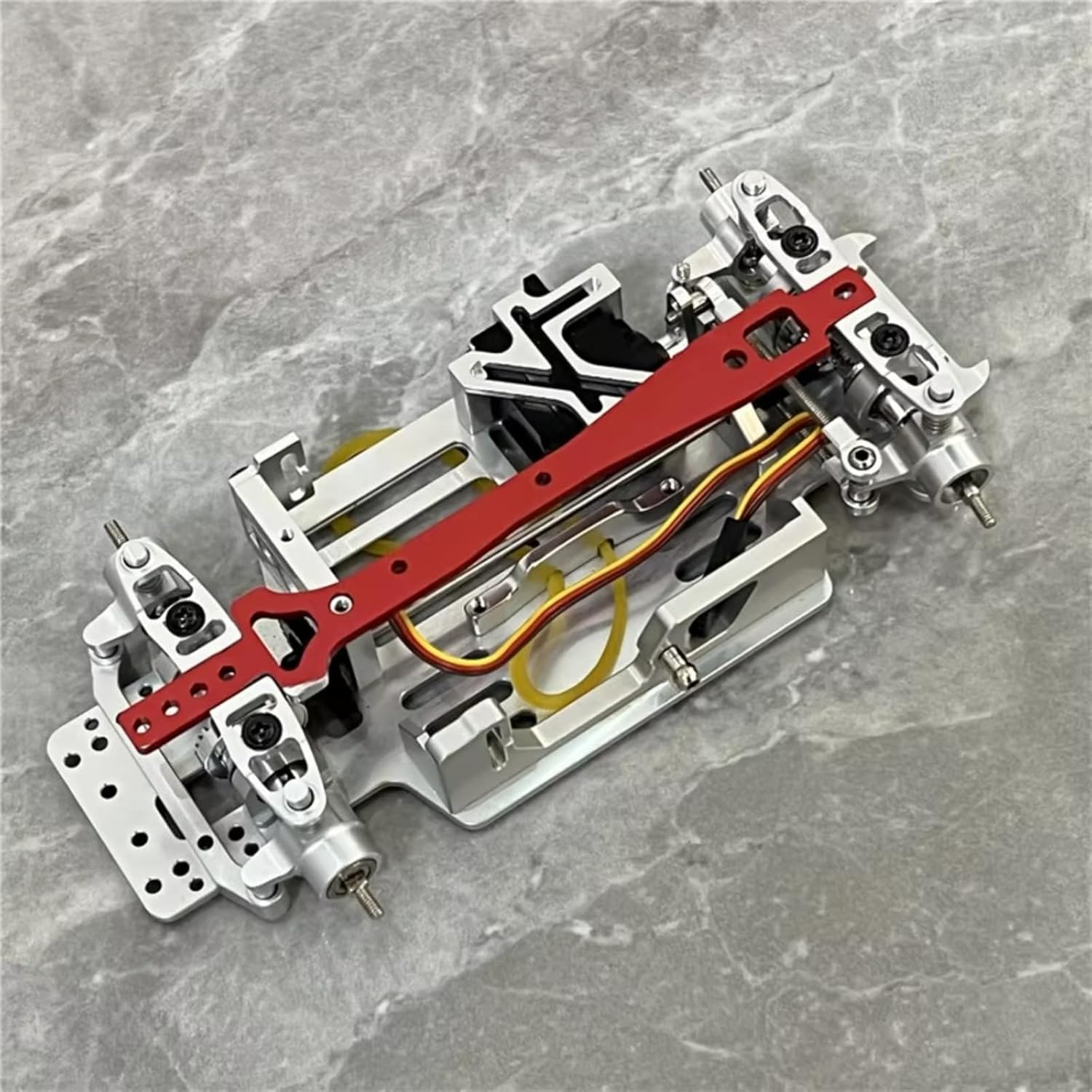 For Mini-Q 1/28 メタルステアリングナックルアーム フロントステアリングカップ RCレーシングドリフトカーアップグレー