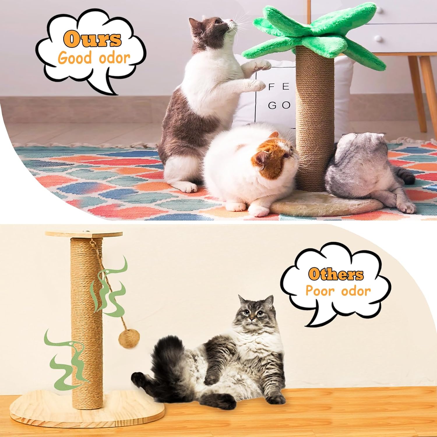 review Sisal Rope for Scratching Post Scratching Tree Land Sisal Rope Nature Sisal Rope Cats Scratch Rope for Pets Gardening Crafts Toys (6mm, 40m)
