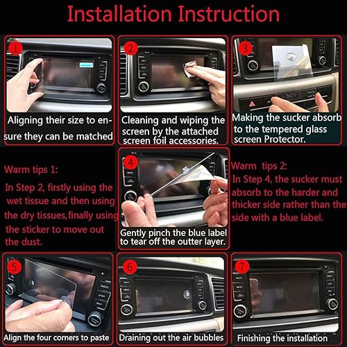 Miniatura 7 de TTCR-II Protector de pantalla compatible con Jeep Compass 2022-2024 de 10.1 pulgadas, para 2022-2024 Compass pantalla táctil película protectora de