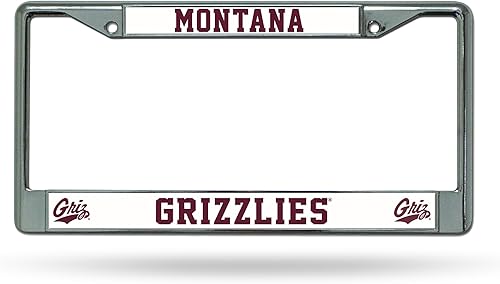 Miniatura 34 de Rico Industries NCAA Premium 12" x 6" Chrome Frame with Plastic Inserts - Car/Truck/SUV Automobile Accessory