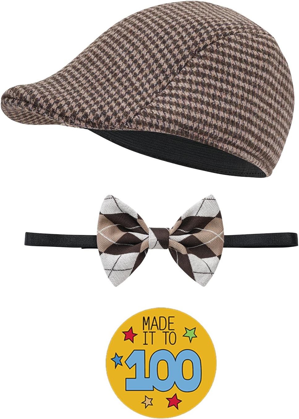 ZeroShop 100 Days of School Old Man Costume for Boys Grandpa Old Person Sweater Vest for Kids