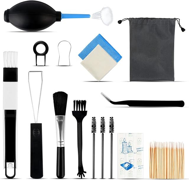 Keyboard Cleaning Kit Set 16 in 1 Computer Cleaner Tool Anti Static PC Laptop Electronics Cleaning Kit Universal Computer Laptop Cleaning Brush Kit for Earbud Phone