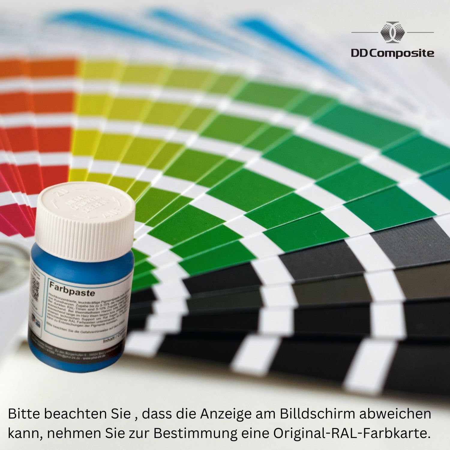 DD Composite Farbpaste 100g reinweiß RAL 9010 Pigment hochkonzentriert für Kunstharze Epoxidharz Resin Polyesterharz Gießharz farbintensiv deckend