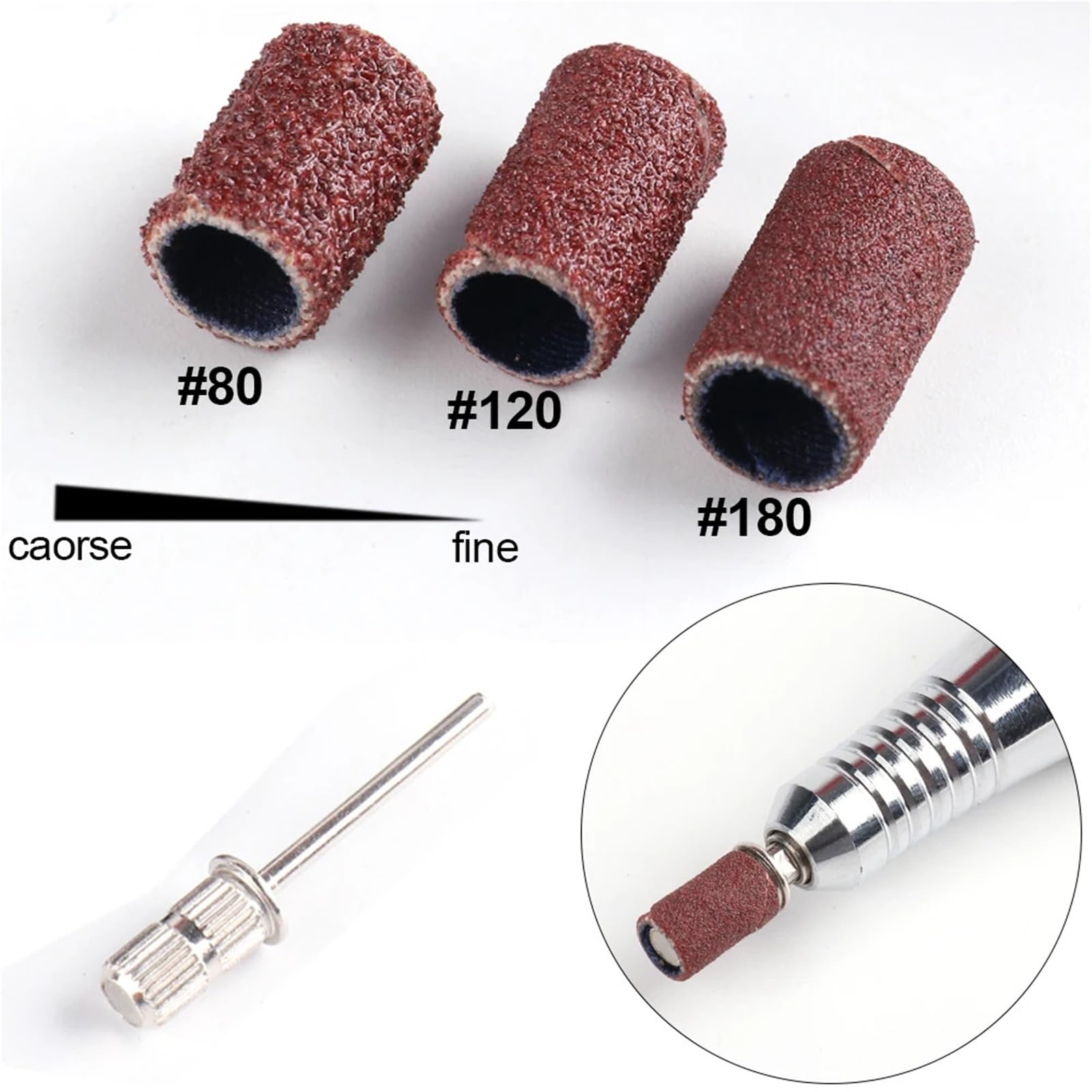 Fresas Torno Para UñAs 210 Uds for máquina eléctrica de manicura, taladro uñas, limas, herramienta pedicura para Manicura