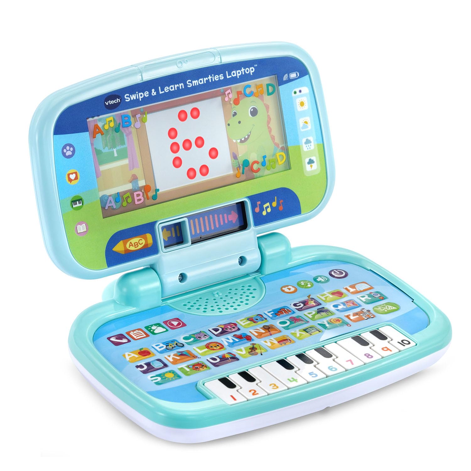 VTech Swipe and Learn Smarties Laptop, Blau