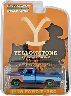Green Machine 44980-E Hollywood Series 38 - Yellowstone (2018-Current TV Series) - 1978 F-250 Greenlight Chase 1/64 Scale Diecast