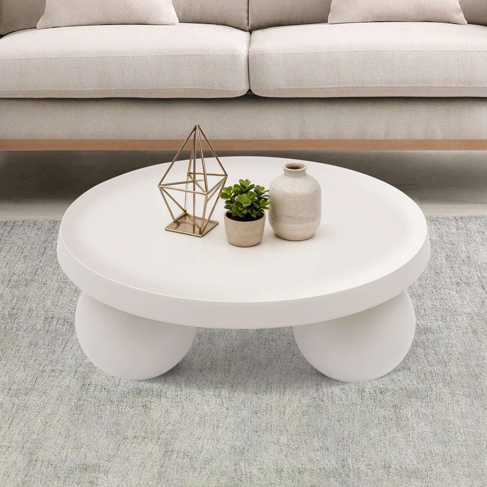 Mesa de centro en forma de nube, mesa de café, mesa baja irregular, mesa de suelo, mesa auxiliar moderna, muebles decorativos, mesa de sofá blanco crema para sala de estar, oficina
