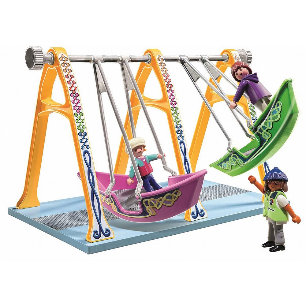 PLAYMOBIL Parque de Atracciones - Playset Barcos Columpio (5553)