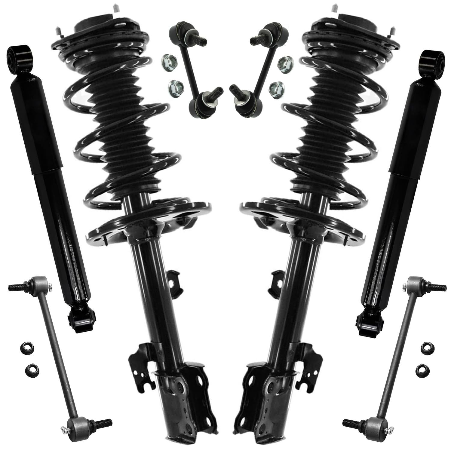 Detroit Axle - 8pc Struts Shocks Kit for 2016-2019 RX350 2018-2019 RX350L