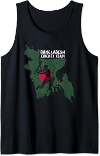Bangladesh Cricket Player Flag Jersey Bangladeshi map Sports Tank Top