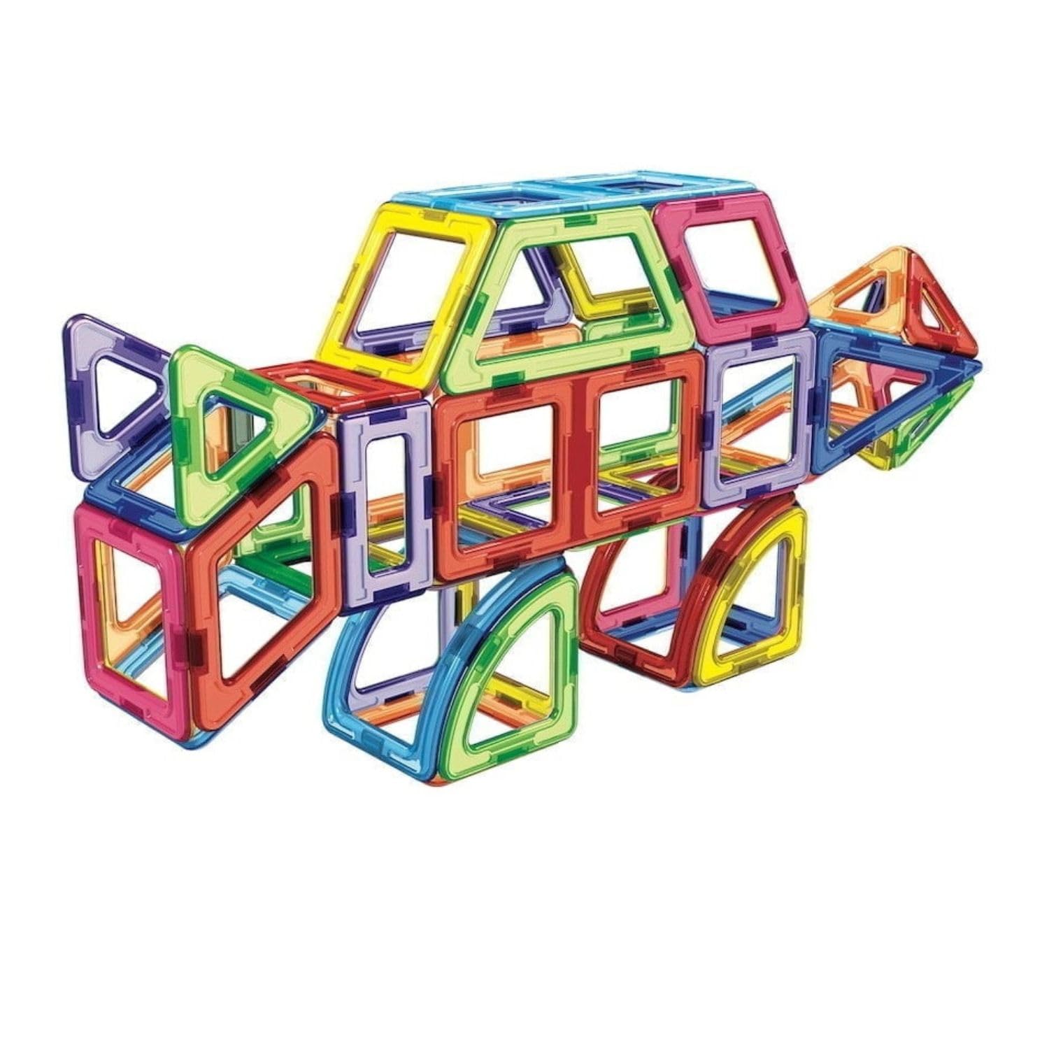 MAGNIKON Magnetische Bausteine Dinosaurier, Magnetbausteine, Bauklötze | Magnetsteine, Bausteine 65 Teile, Magnete für Kinder, Baukasten, Konstruktionsspielzeug, Magnet Spiel, Motorikspielzeug