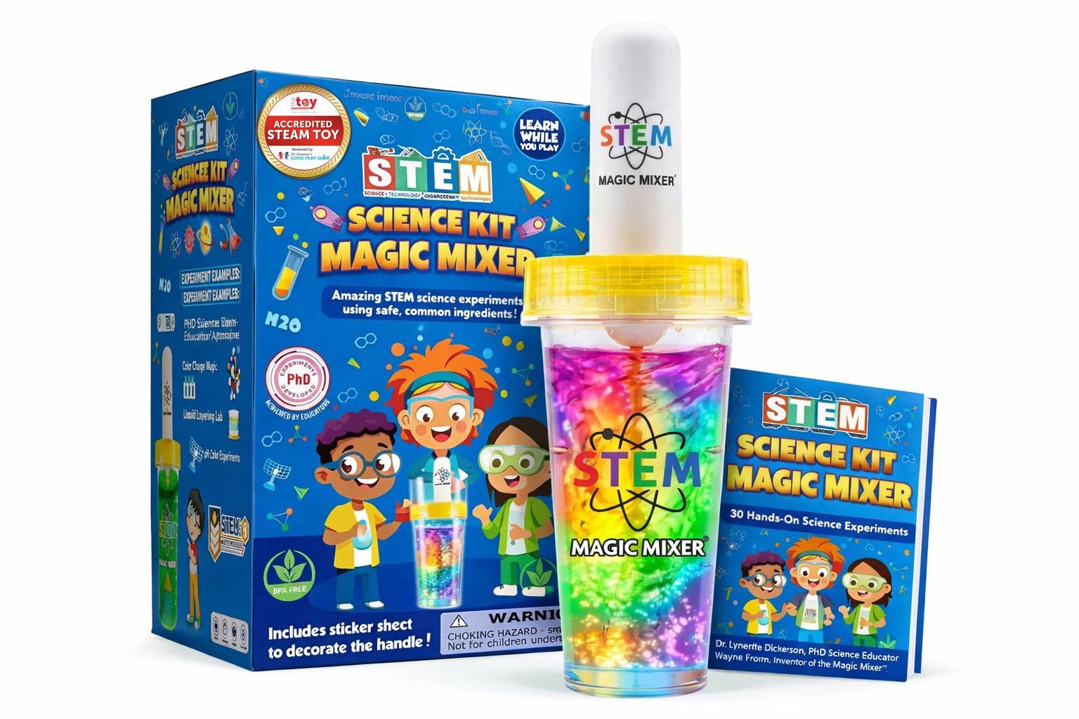 STEM Magic Mixer® – Hands-On Science Learning System | 30 PhD-Designed Experiments | NGSS-Aligned | Safe Kitchen-Based STEM for Home & School |