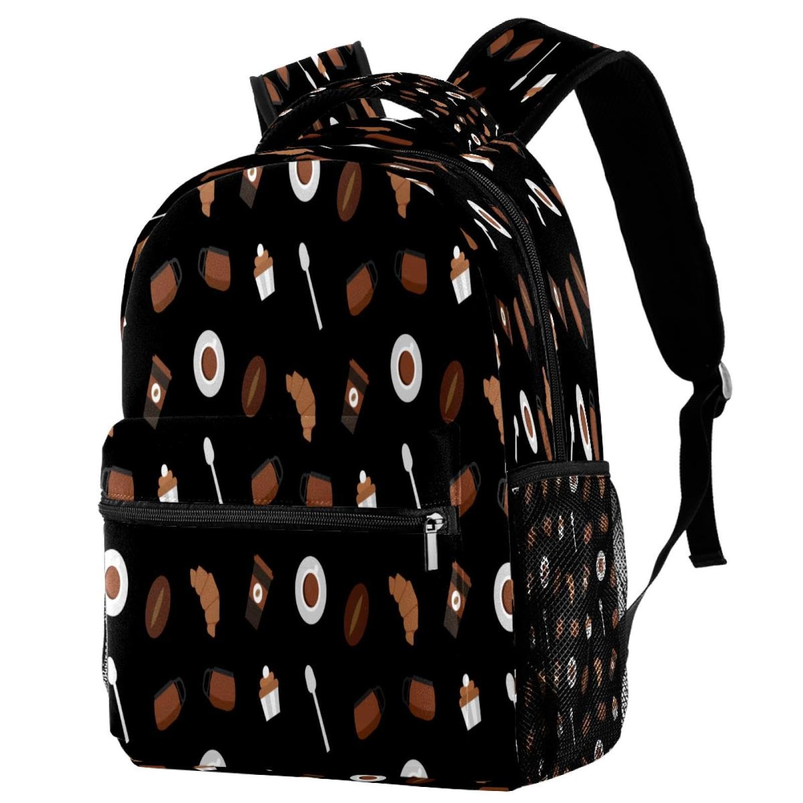 Sac à dos d'école café 40cm pour filles et garçons