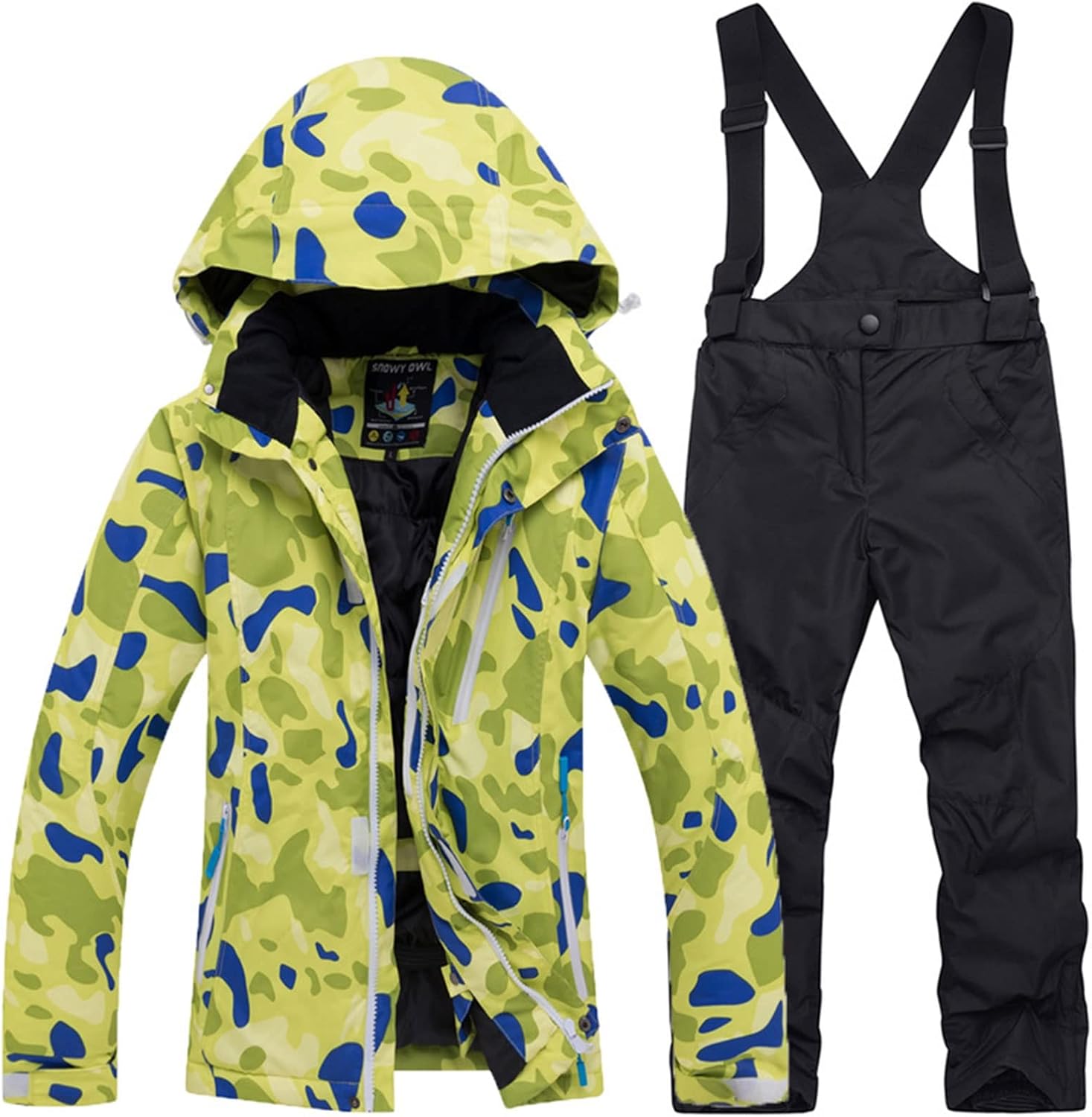 Winter Kids Boy Windproof Waterproof Snow Suit Sets, Kids Boy Girl Ski Jacket Pants