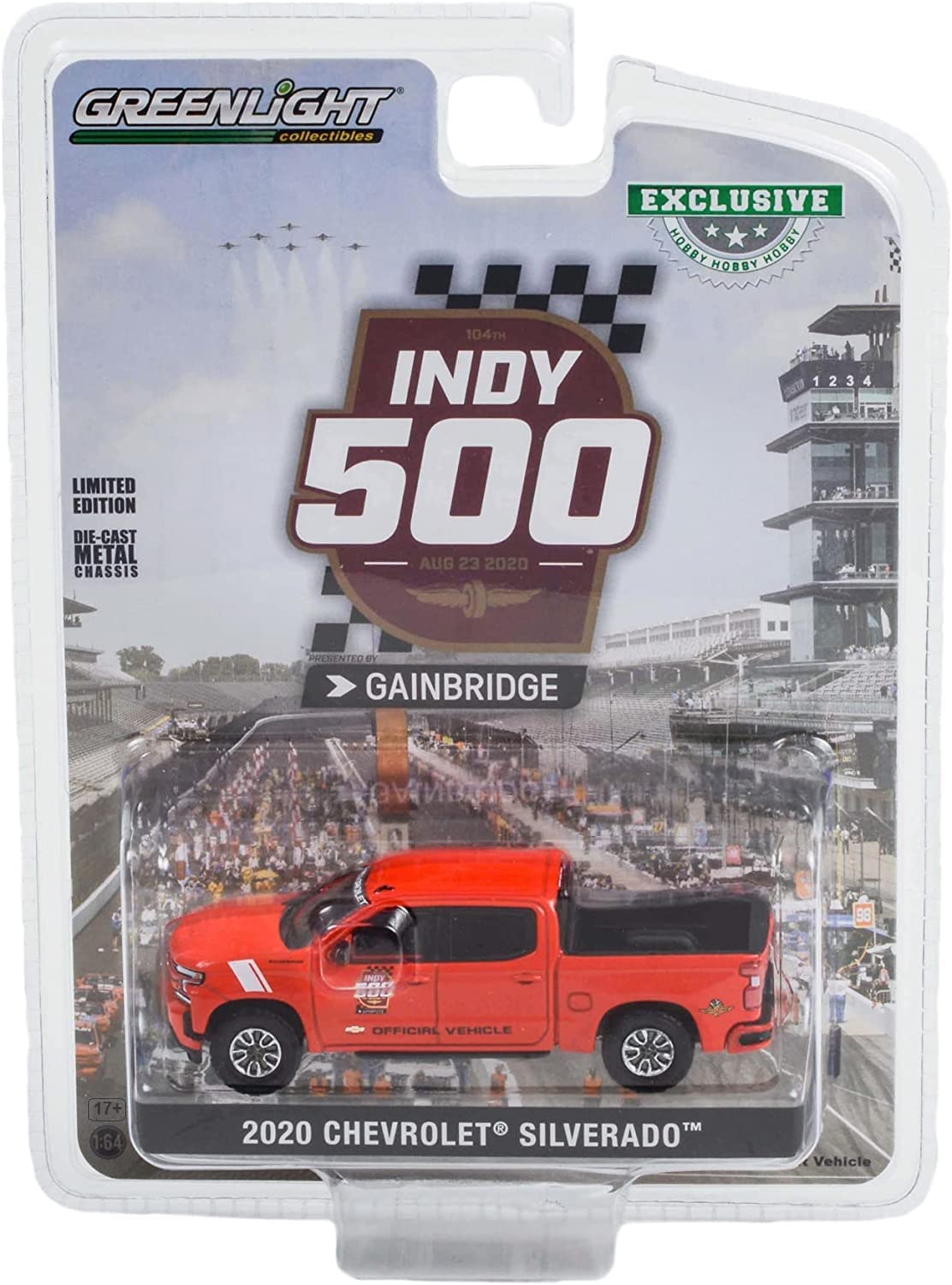 Greenlight 13564 – 1983 GMC Sierra Classic 1500 Indianapolis 500 Official Truck, Maßstab 1:18, Die-Cast-Modell Mit Funktionierenden Türen & Motorhaube – Limitiertes Sammlerstück