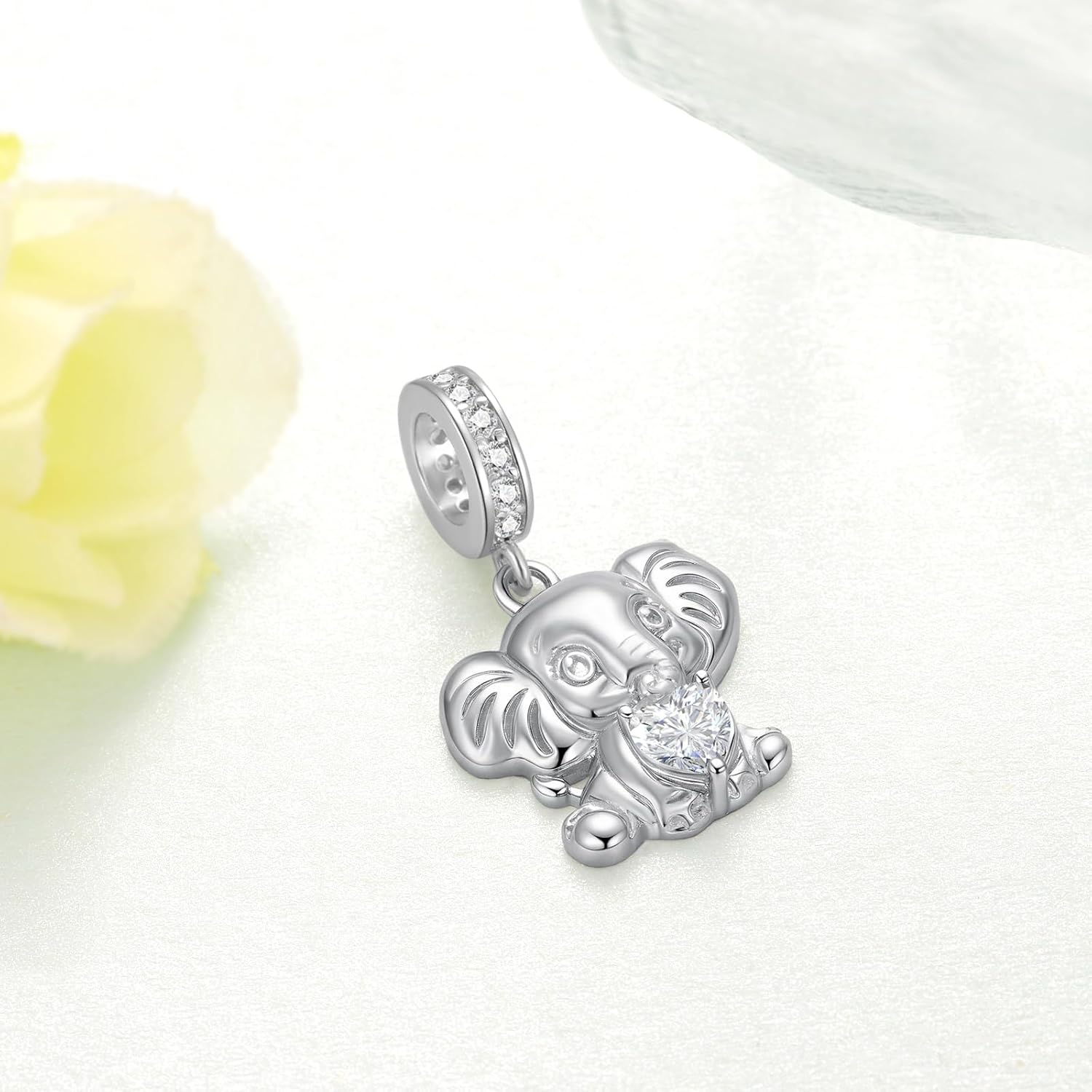 Elephant Charms for Bracelets 925 Sterling Silver Cute Animals Charm Bead Elephant Jewelry Gifts for Women - Image 3