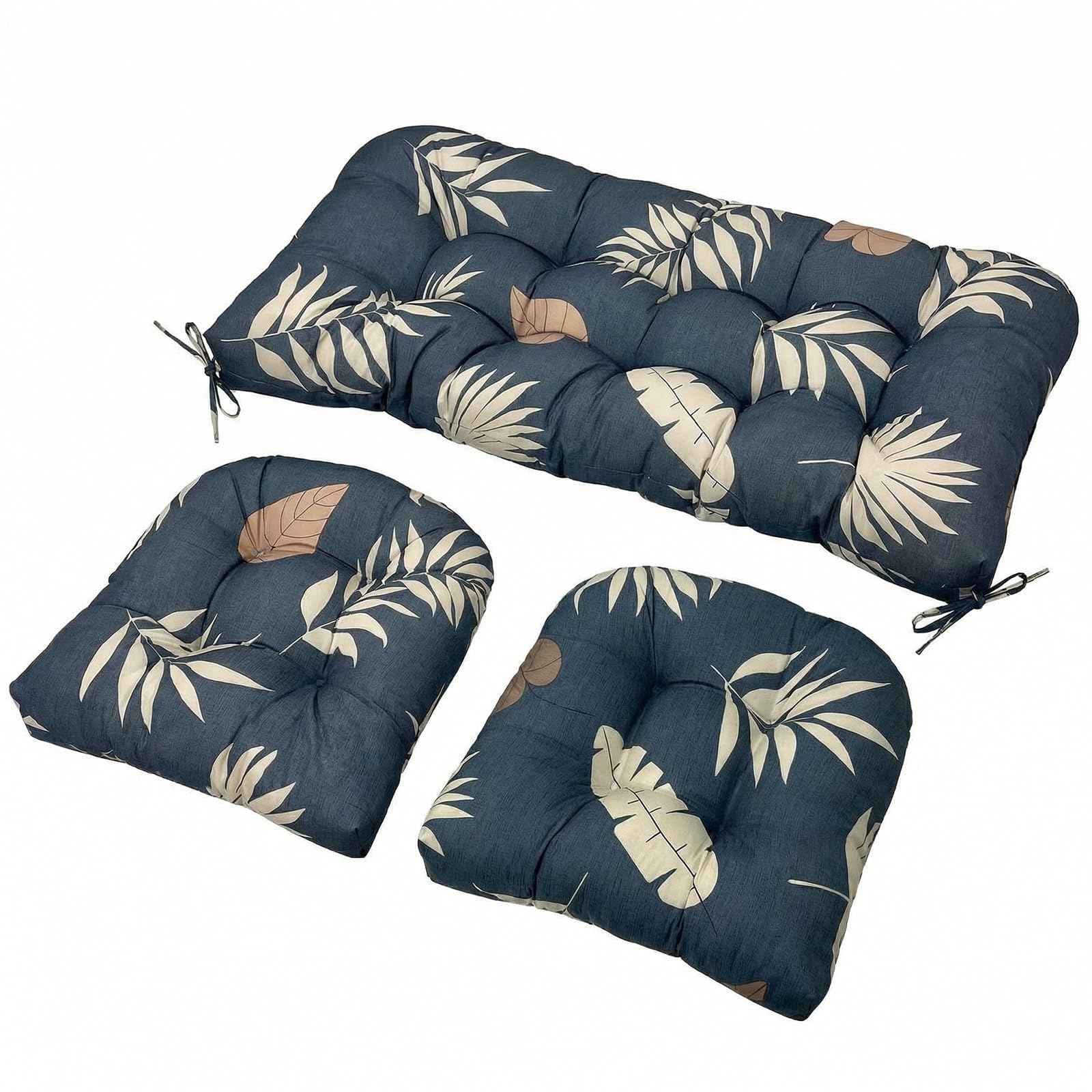 Photo 1 of ThinMay 3-Piece Wicker Chair Cushions