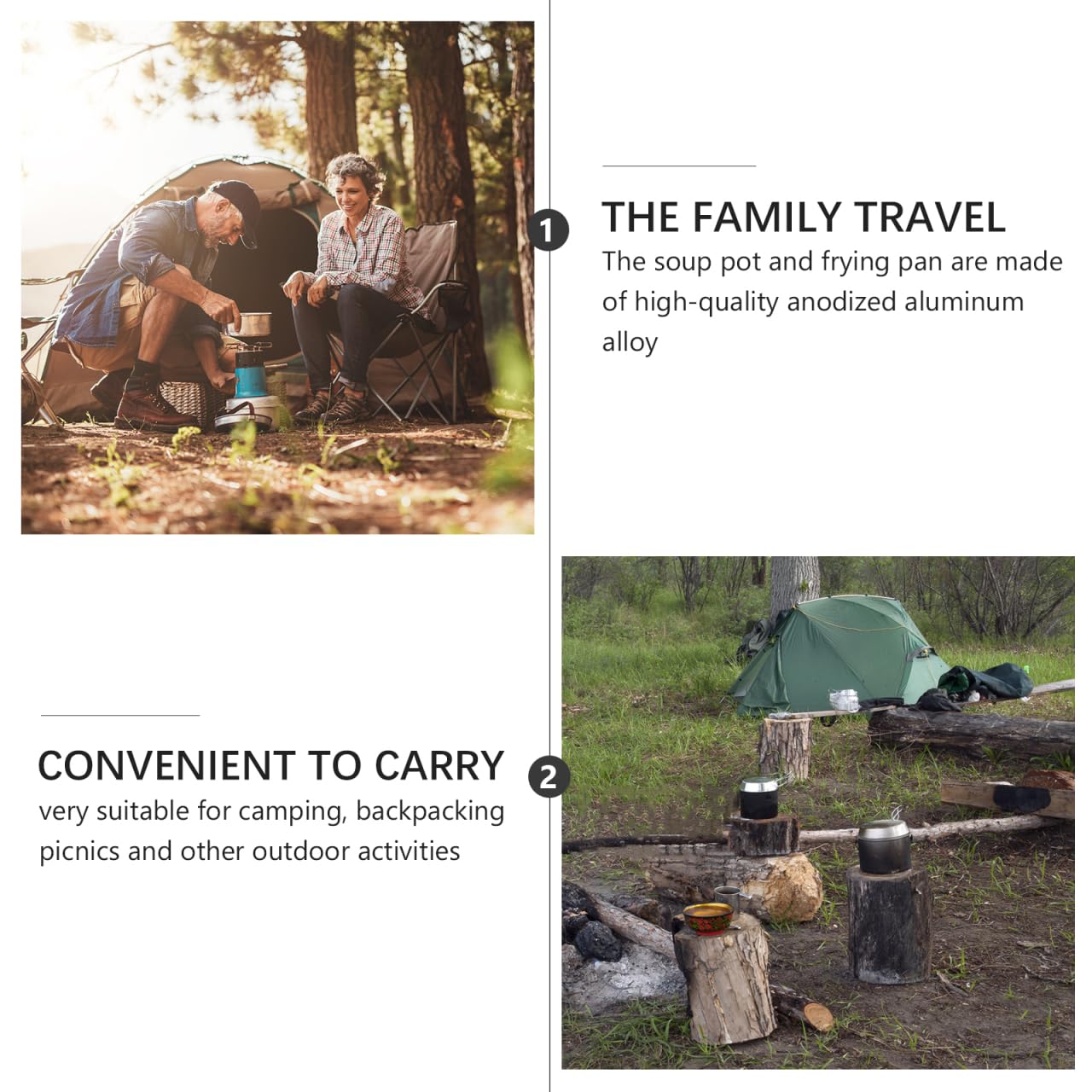 VANZACK 8piezas Juego Compacto De Utensilios De Cocina De Acero Inoxidable para Camping Plegable Y Ligero Ideal para Cocinar Al Aire Libre Y Barbacoa