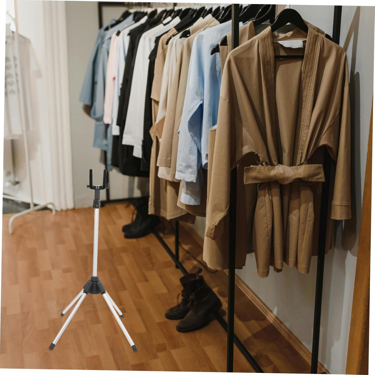 MERRYHAPY Handheld Garment Steamer Folding Steam Rack Steaming Rack Steamer for Clothes Folding