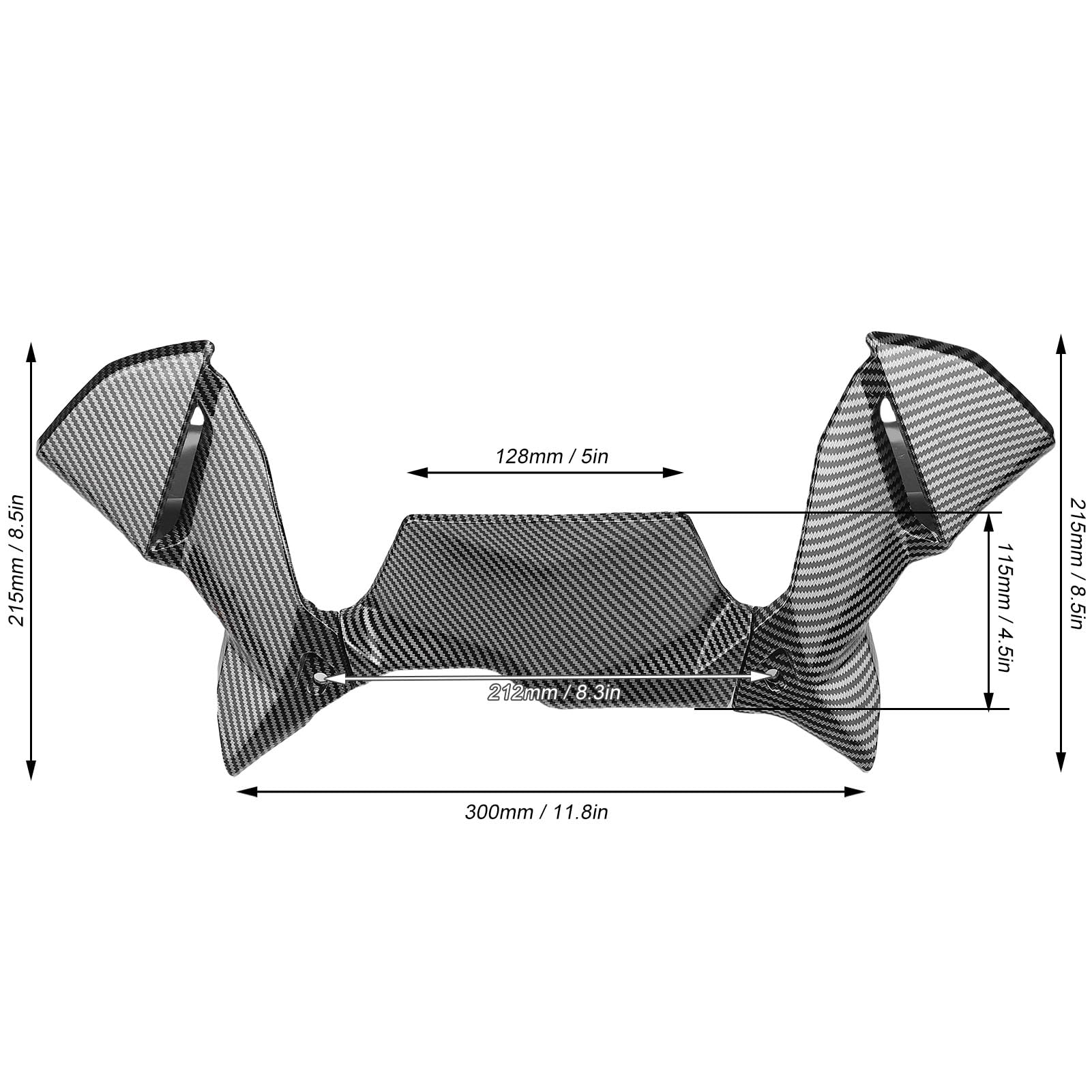 Protezione per carenatura dell'abitacolo del motociclo, sostituzione del pannello di copertura del deflettore del per R1250GS LC e R1250GS ADV 2018-2023 (Stile in fibra di carbonio)