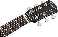 Vista 6 de Squier SA-150 Dreadnought - Guitarra acústica, color negro